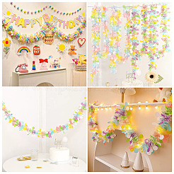 2Pcs Polyester Lace Trim Ribbons&nbsp;OCOR-TADJ0001-01