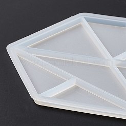 DIY Triangle & Trapezoid & Rhombus Tangram Pieces Display Decoration Silicone Molds&nbsp;DIY-G067-05D