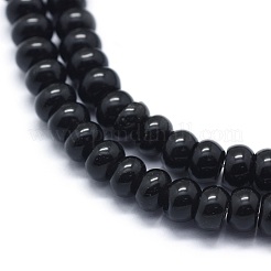 Synthetic Black Stone Beads Strands&nbsp;G-E507-24A