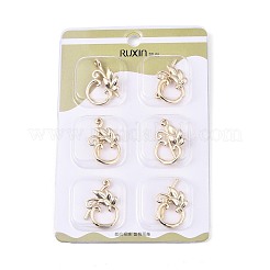 6Pcs Brass Toggle Clasps&nbsp;KK-T073-42G