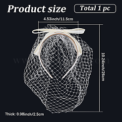Gauze Mesh Veil Cloth Bowknot Hair Bands&nbsp;AJEW-WH20018-96