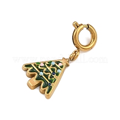 304 Stainless Steel Enamel Pendant Decorations&nbsp;LS-STAS-L304-02G