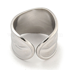 Non-Tarnish 304 Stainless Steel Open Cuff Finger Rings&nbsp;RJEW-P114-12P