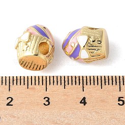 Cake Rack Plating Brass Enamel Beads&nbsp;KK-G512-02G-01