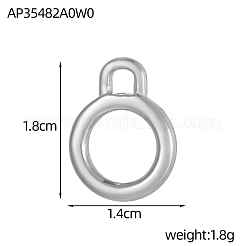 304 Stainless Steel Toggle Clasps Parts&nbsp;STAS-OY006-39P