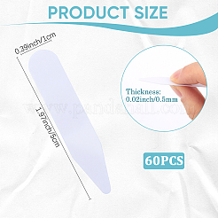 PVC Tab Collar for Clergy Shirt&nbsp;AJEW-CN0005-17B