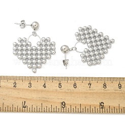304 Stainless Steel Stud Earrings for Women&nbsp;EJEW-A119-21P