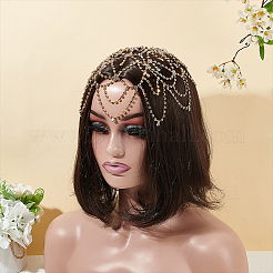 1Pc Rhinestone Mesh Headpiece Cap&nbsp;OHAR-WR0001-03G