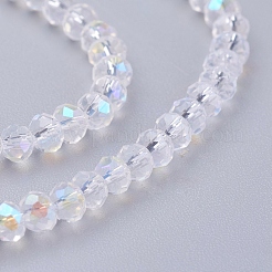 Electroplate Glass Bead Strands&nbsp;EGLA-J047-3x2mm-AB03