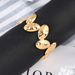 304 Stainless Steel Open Cuff Rings for Women&nbsp;RJEW-A056-02G