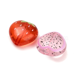 Fruit Theme Printed Transparent Acrylic Beads&nbsp;AC-CBA36B6-07