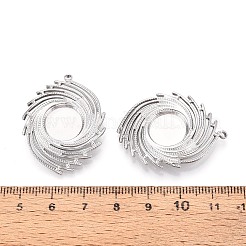 304 Stainless Steel Pendant Cabochon Settings&nbsp;STAS-T067-23P