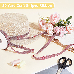 Polyester-cotton Ribbon&nbsp;OCOR-WH0048-04B