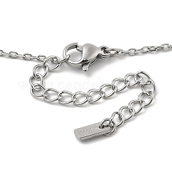Anti-Tarnish 304 Stainless Steel Bowknot & Heart Pendant Cable Chain Necklaces for Women&nbsp;NJEW-F328-10P