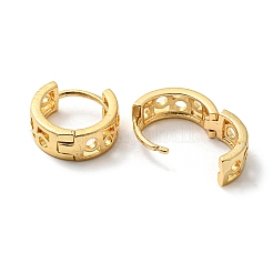 Brass Hollow Hoop Earrings&nbsp;EJEW-M236-01B-G