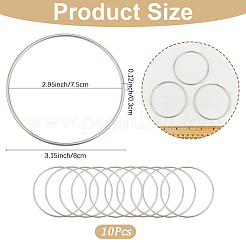 10Pcs Iron Ring for DIY Woven Net/Web with Feather&nbsp;IFIN-SP0001-56B-P