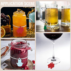 24Pcs 3 Styles Plywood Wood Wine Glass Label Ring&nbsp;FIND-WH20050-005