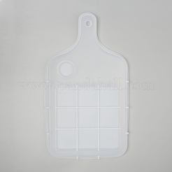 Rectangle with Pattern Handle Dinner Plate Silicone Molds&nbsp;X-DIY-L021-57