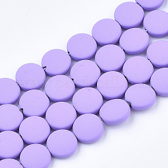 Spray Painted Non-magnetic Synthetic Hematite Beads Strands&nbsp;G-T124-32