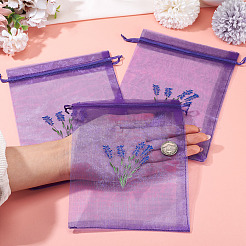 20Pcs Polyester Mesh Sachet Packing Drawstring Bgas&nbsp;ABAG-TA0002-20A
