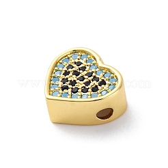 Brass Cubic Zirconia Beads&nbsp;LS-KK-S510-41G-02