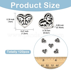 120Pcs Tibetan Style Alloy Beads&nbsp;FIND-YW0008-80