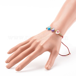Adjustable Nylon Thread Braided Bracelets&nbsp;BJEW-JB06349-02