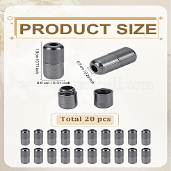 20Pcs Aluminum Shoelace Buckle Turnbuckle Connectors&nbsp;FIND-LP00008-31