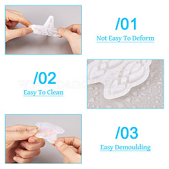 DIY Pendants Silicone Molds Keychain Clasps Kits&nbsp;DIY-TA0010-51