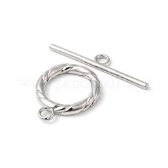 Brass Toggle Clasps&nbsp;KK-P234-75P