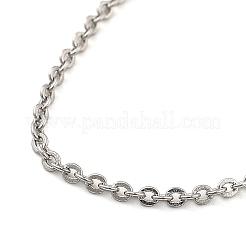 Stainless Steel Cable Chain Bracelets for Men Women&nbsp;BJEW-G736-11P