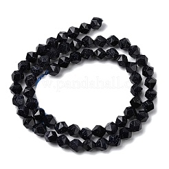 Synthetic Blue Goldstone Beads Strands&nbsp;G-Z119-A24-01