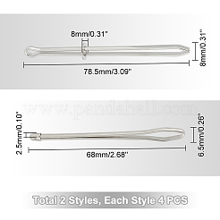 8Pcs 2 Style Iron Bodkin Threader&nbsp;DIY-UN0005-72