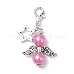 12Pcs 12 Colors Angel Acylic Imitation Pearl Pendant Decoration&nbsp;HJEW-JM02616