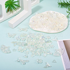 182Pcs 100G Transparent Acrylic Beads&nbsp;OACR-TA0003-66A