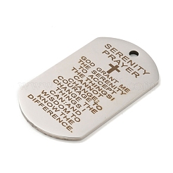 Non-Tarnish 201 Stainless Steel Pendants&nbsp;STAS-L079-15P