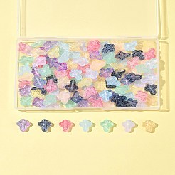 120Pcs 9 Colors Transparent Spray Paint Glass Beads&nbsp;GLAA-FS0002-12C