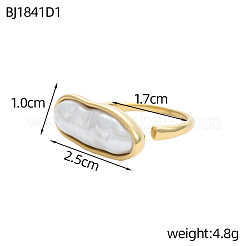 304 Stainless Steel Cuff Rings&nbsp;RJEW-OY001-07G