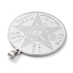 Anti-Tarnish 304 Stainless Steel Pendants&nbsp;STAS-U030-03P
