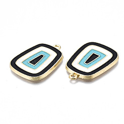 Eco-Friendly Alloy Enamel Pendants&nbsp;ENAM-Q438-009-NR