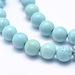 Natural Howlite Beads Strands&nbsp;X-TURQ-G148-07-8mm