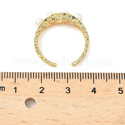 Brass Adjustable Cuff Rings for Women&nbsp;RJEW-A067-01G