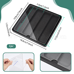 4-Slot Wooden Watch Band Storage Cases with Visible Lid&nbsp;CON-WH0110-298B