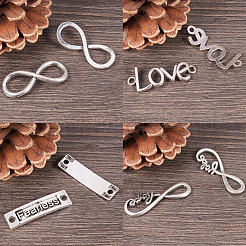 Tibetan Style Alloy Links&nbsp;TIBE-SC0002-07