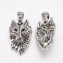 Tibetan Style Alloy Pendants&nbsp;TIBEP-WH0001-01AS