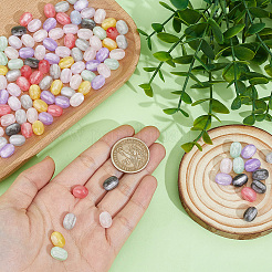 130Pcs Two Tone Resin UV Reactive Beads&nbsp;RESI-PA0001-49