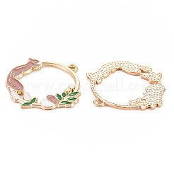Autumn Theme Alloy Enamel Pendants&nbsp;X-ENAM-S126-111-NR