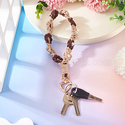 Cotton Braided Flower Pendant Decorations&nbsp;AJEW-TAC0030-032G-06