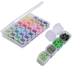 134.4g 28 Colors Handmade Polymer Clay Beads&nbsp;CLAY-SZ0001-34
