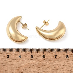 Brass Stud Earrings for Women&nbsp;KK-CBAD851-05G